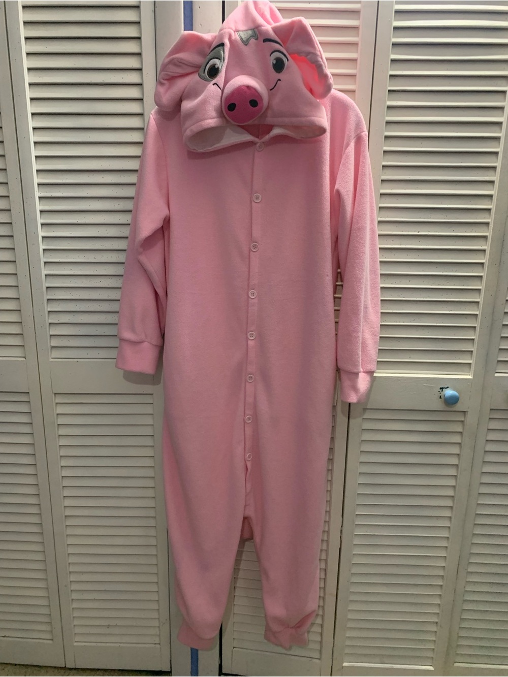 Pink Pig Onsie Pajamas Costume Size Small